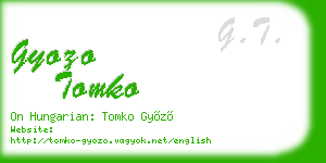 gyozo tomko business card